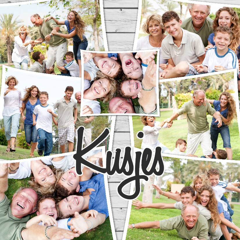 Collage Kusjes liefs - BK - Vriendschap kaarten Vriendschap kaarten - Collage Kusjes liefs - BK