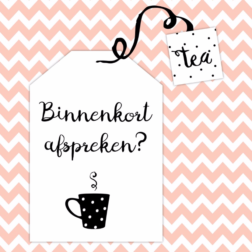 Kaartje Afspreken 2 - WW - Vriendschap kaarten Vriendschap kaarten - Kaartje Afspreken 2 - WW