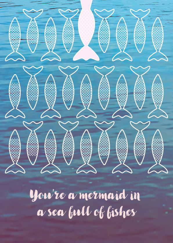Mermaid kaart voor jouw speciale vriendin - Vriendschap kaarten Vriendschap kaarten - Mermaid kaart voor jouw speciale vriendin