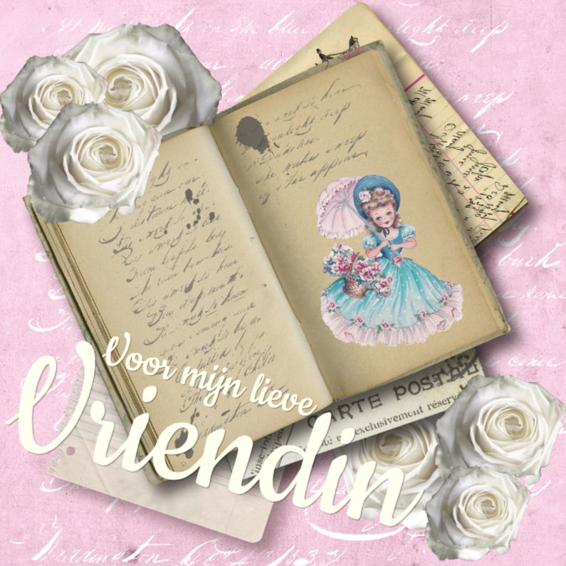 Sweet Vintage Friends - Vriendschap kaarten Vriendschap kaarten - Sweet Vintage Friends