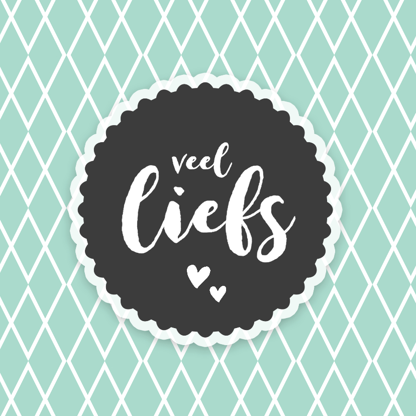 Veel liefs - retro - Vriendschap kaarten Vriendschap kaarten - Veel liefs - retro