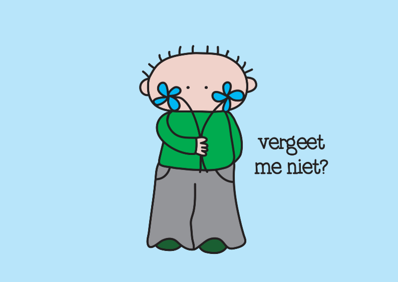 Vriendschap Vergeet me niet - Vriendschap kaarten Vriendschap kaarten - Vriendschap Vergeet me niet