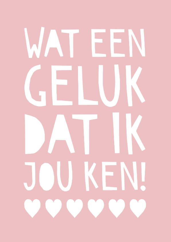 Kaart Vriendschap Kaart