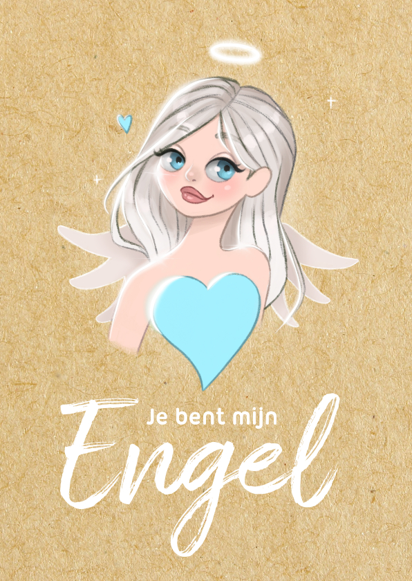 Vriendschapskaart - Je bent mijn Engel - Vriendschap kaarten Vriendschap kaarten - Vriendschapskaart - Je bent mijn Engel