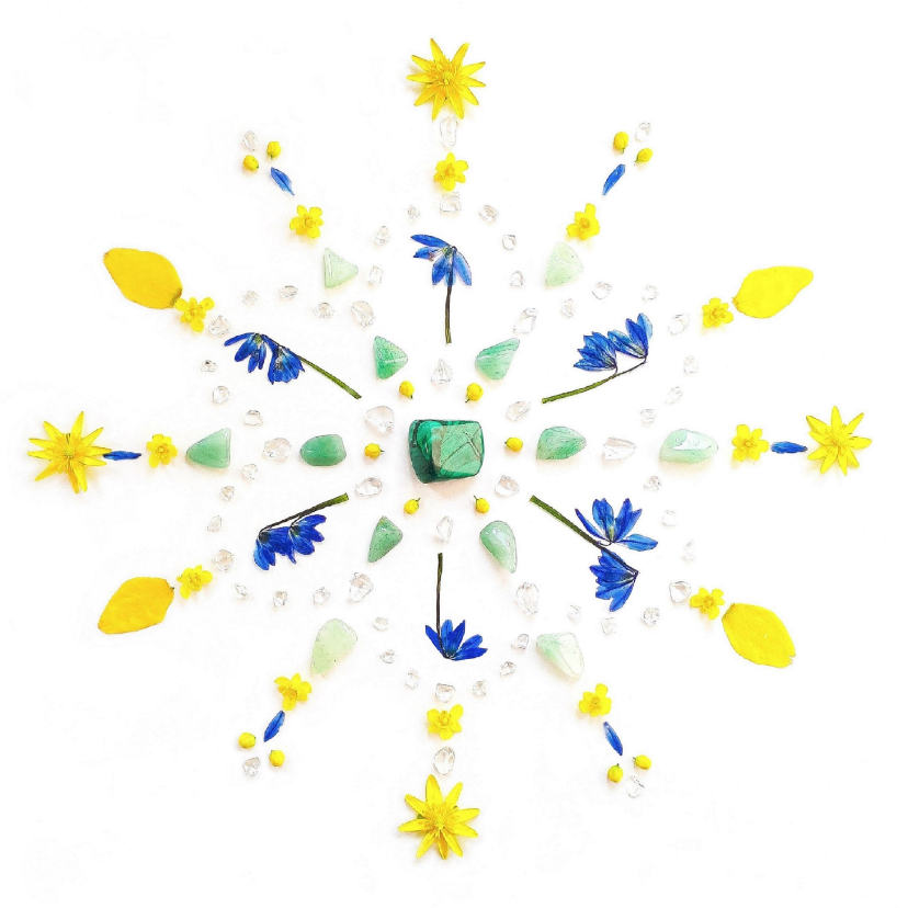 Vriendschapskaart lente mandala met gele bloemen - Vriendschap kaarten Vriendschap kaarten - Vriendschapskaart lente mandala met gele bloemen