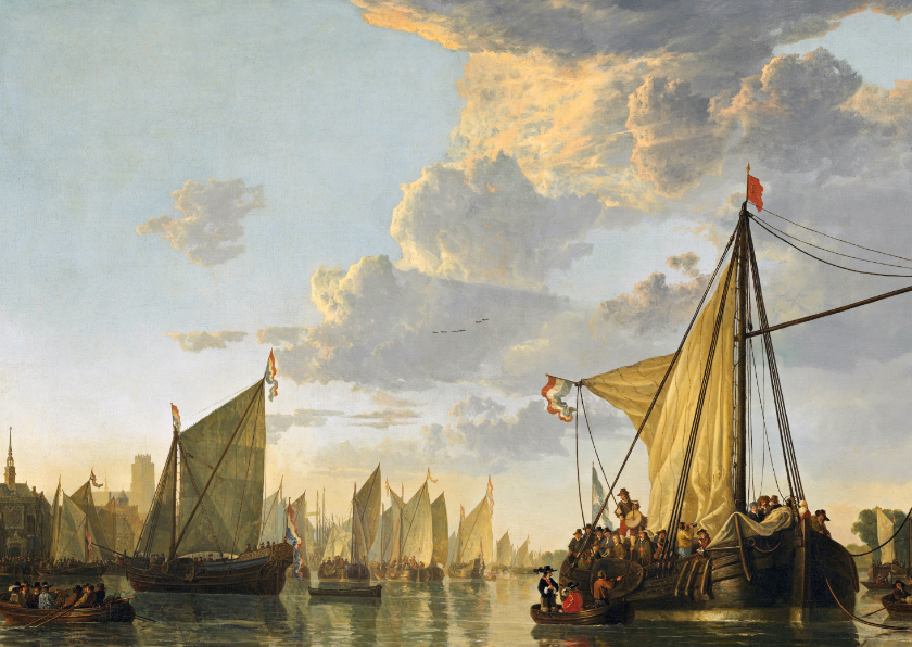 Wenskaarten - Albert Cuyp. De Maas bij Dordrecht