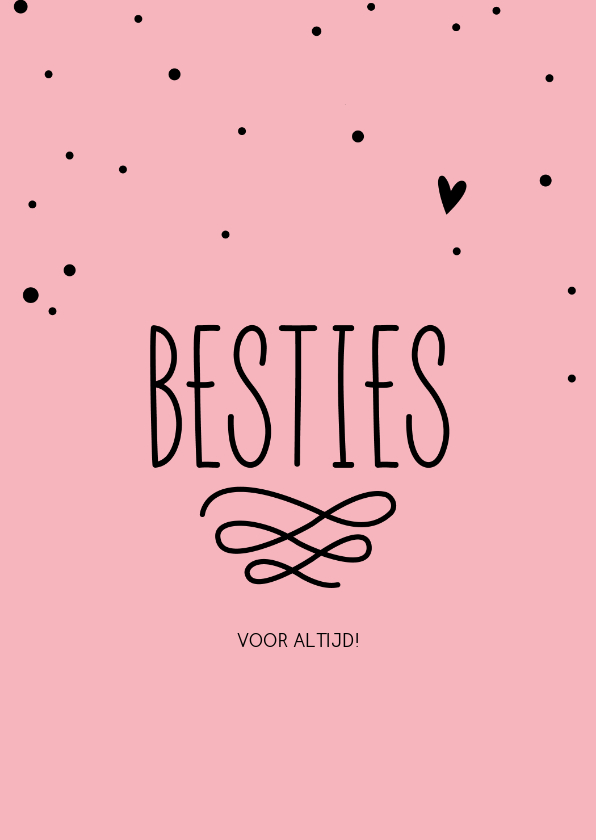 Wenskaarten - Besties, voor altijd - pastel