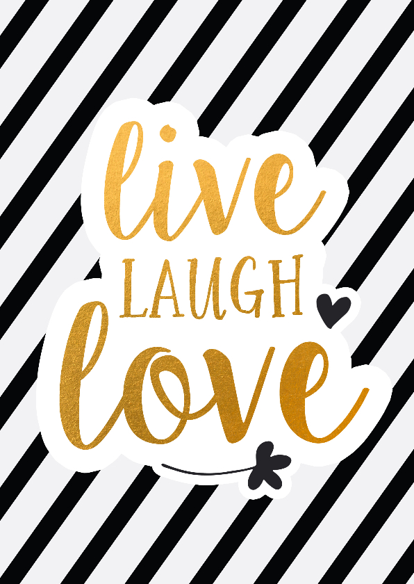 Wenskaarten - Coaching live laugh love