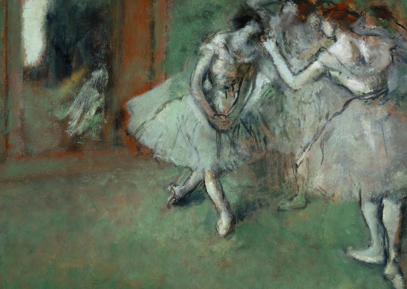 Wenskaarten - Edgar Degas. Groep danseressen