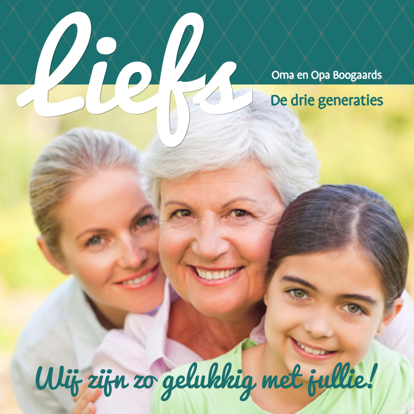 Wenskaarten - Foto 4kant Liefs - BK