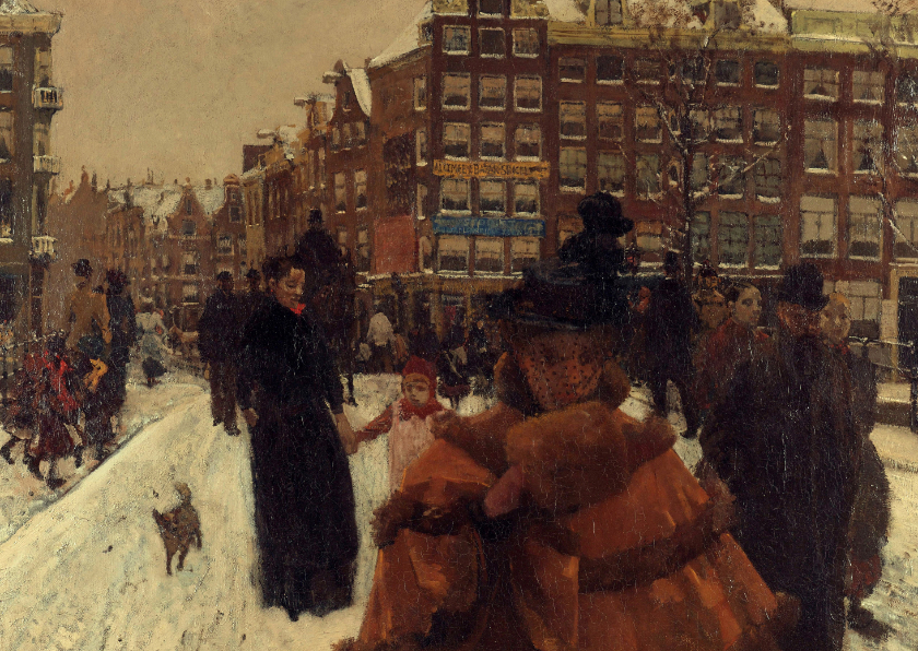 Wenskaarten - George Breitner. Stadsgezicht in Amsterdam