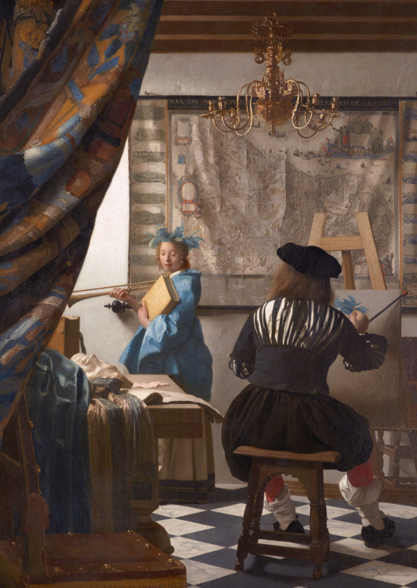 Wenskaarten - Johannes Vermeer. De schilderkunst