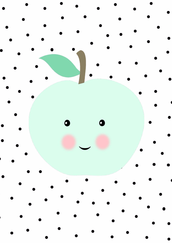 Kaart Appeltje - WW - Wenskaarten Wenskaarten - Kaart Appeltje - WW