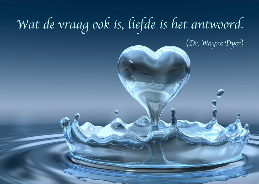 Kaart met spreuk liefde - Wenskaarten Wenskaarten - Kaart met spreuk liefde
