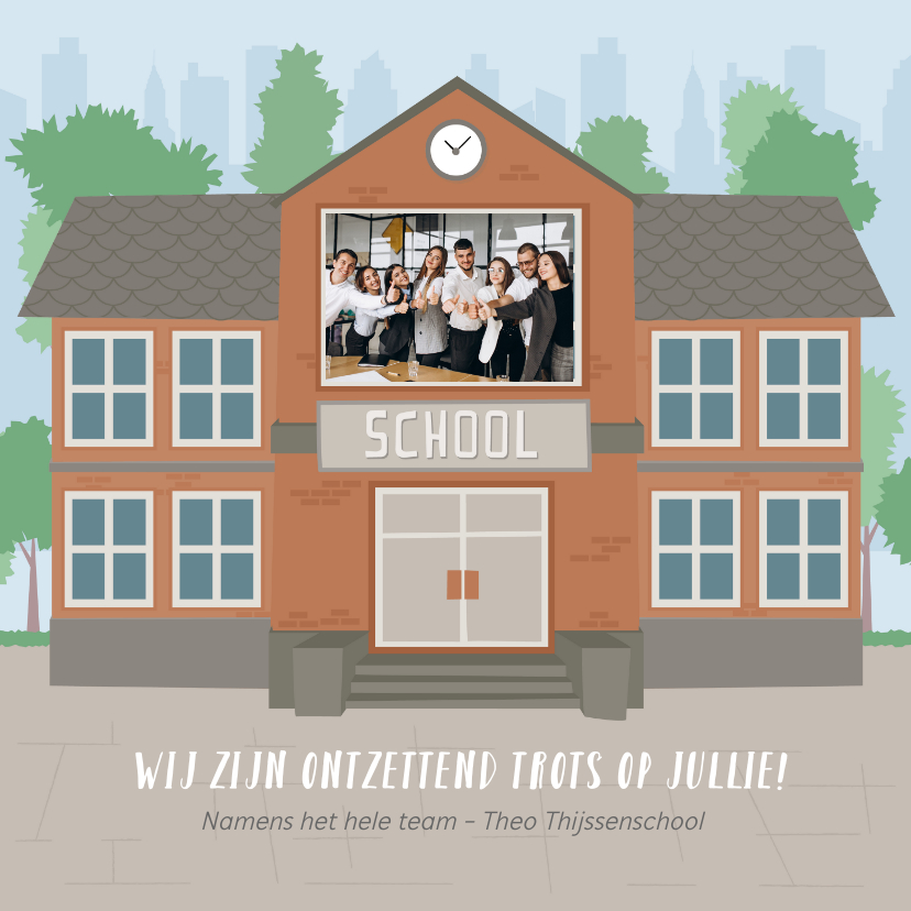 Wenskaarten - Kaart namens team leerkrachten voor alle leerlingen thuis