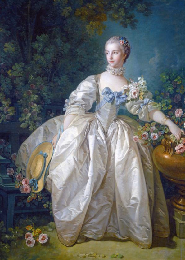 Kunstkaart van francois Boucher. Madame Bergeret - Wenskaarten Wenskaarten - Kunstkaart van francois Boucher. Madame Bergeret