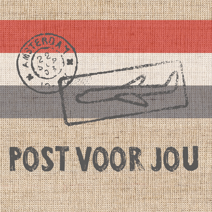 Wenskaarten - Post voor jou vierkant