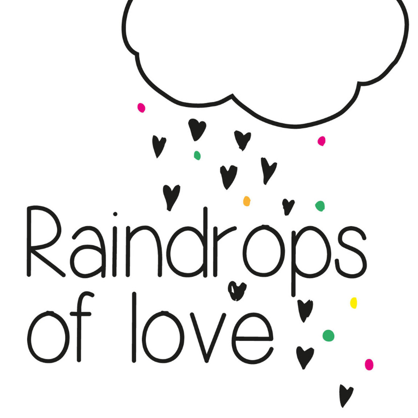 Wenskaarten - Raindrop of love