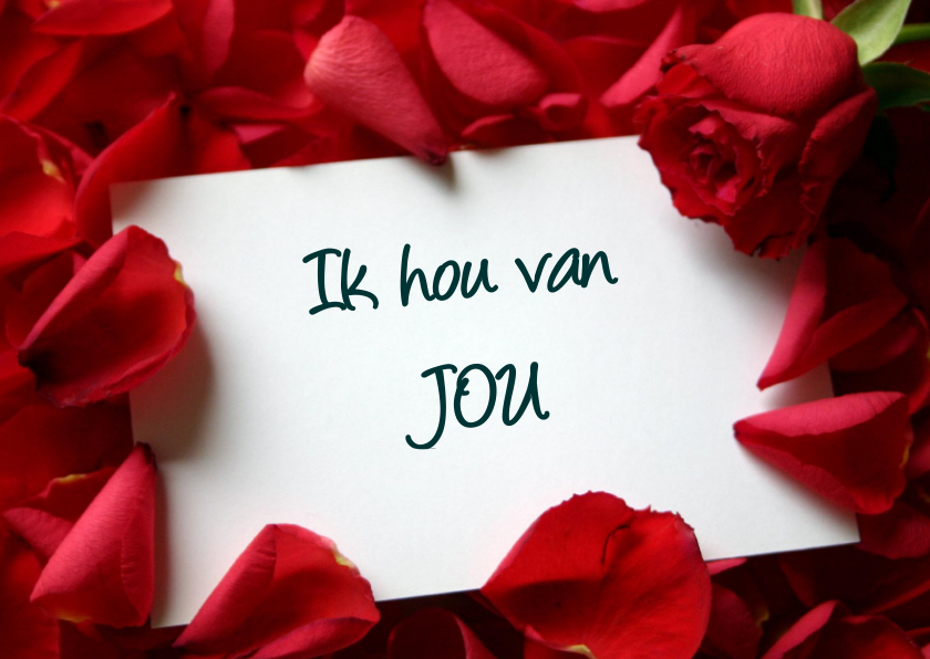 Rozenkaart Vrije hand - Wenskaarten Wenskaarten - Rozenkaart Vrije hand