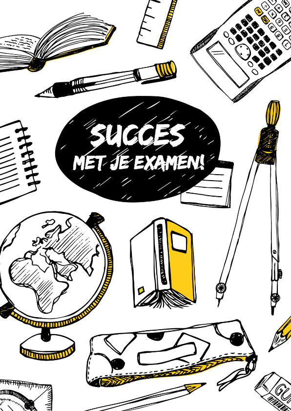 Wenskaarten - Succes studie examen