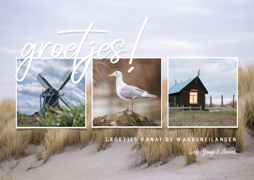 Wenskaart ansichtkaart met eigen foto's - Wenskaarten Wenskaarten - Wenskaart ansichtkaart met eigen foto's