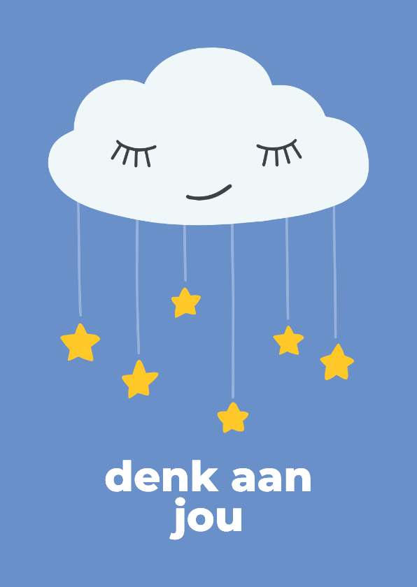 Wenskaarten - Wenskaart 'denk aan jou' Ronald McDonald Huis Nederland