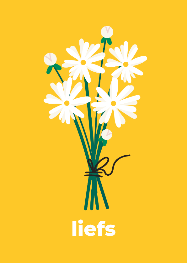 Wenskaarten - Wenskaart 'liefs' Ronald McDonald Kinderfonds