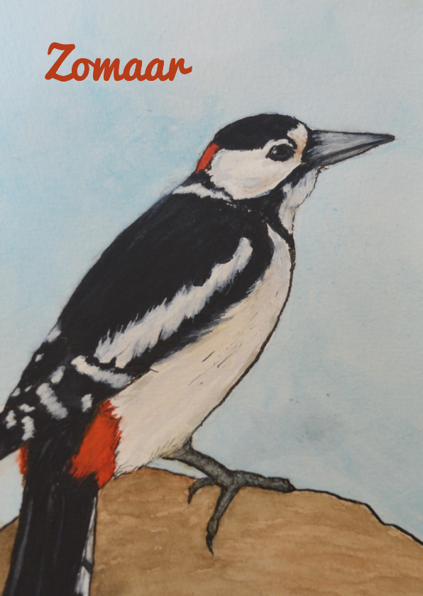 Wenskaart vogel zomaar - Wenskaarten Wenskaarten - Wenskaart vogel zomaar