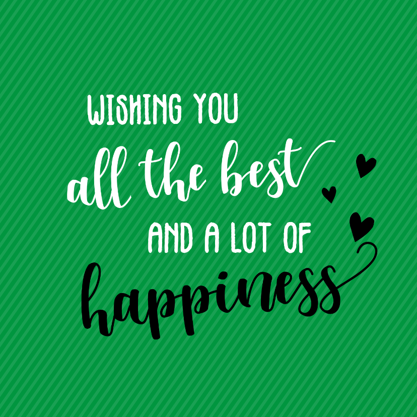 Wishing you all te best - vriendschapskaart - Wenskaarten Wenskaarten - Wishing you all te best - vriendschapskaart