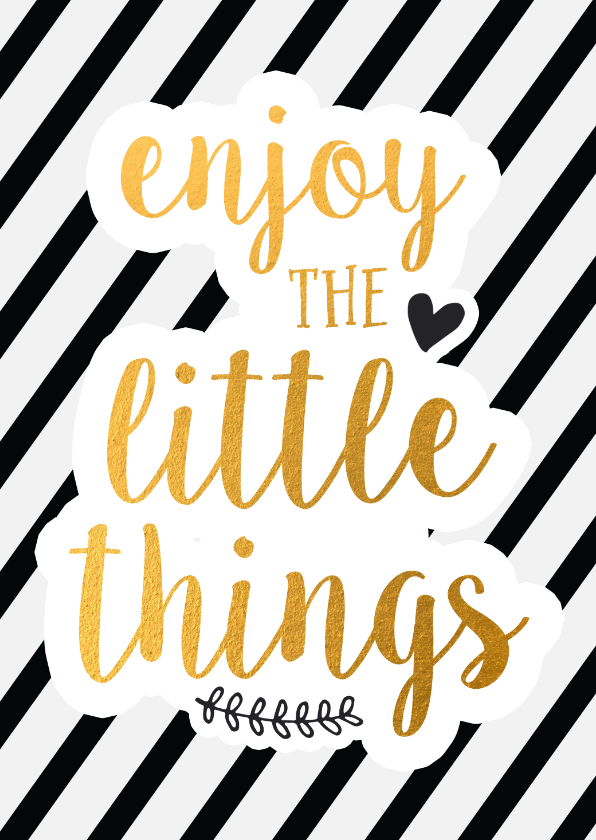 Woonkaarten - enjoy the little things - Wenskaarten Wenskaarten - Woonkaarten - enjoy the little things