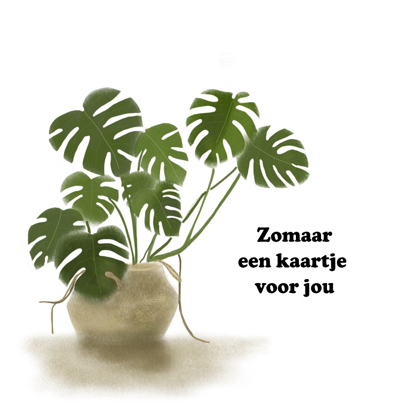 Wenskaarten - Zomaar kaart Gatenplant