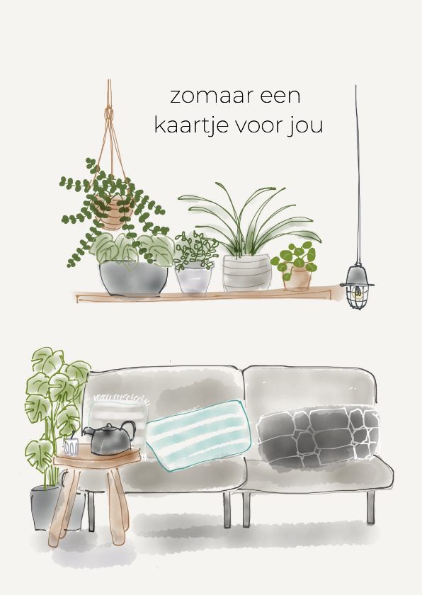 Wenskaarten - Zomaar kaartje Planten