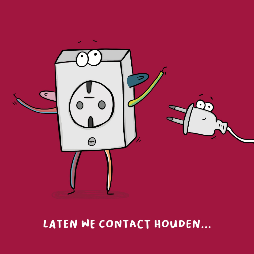 Wenskaarten - Zomaar laten we contact houden...