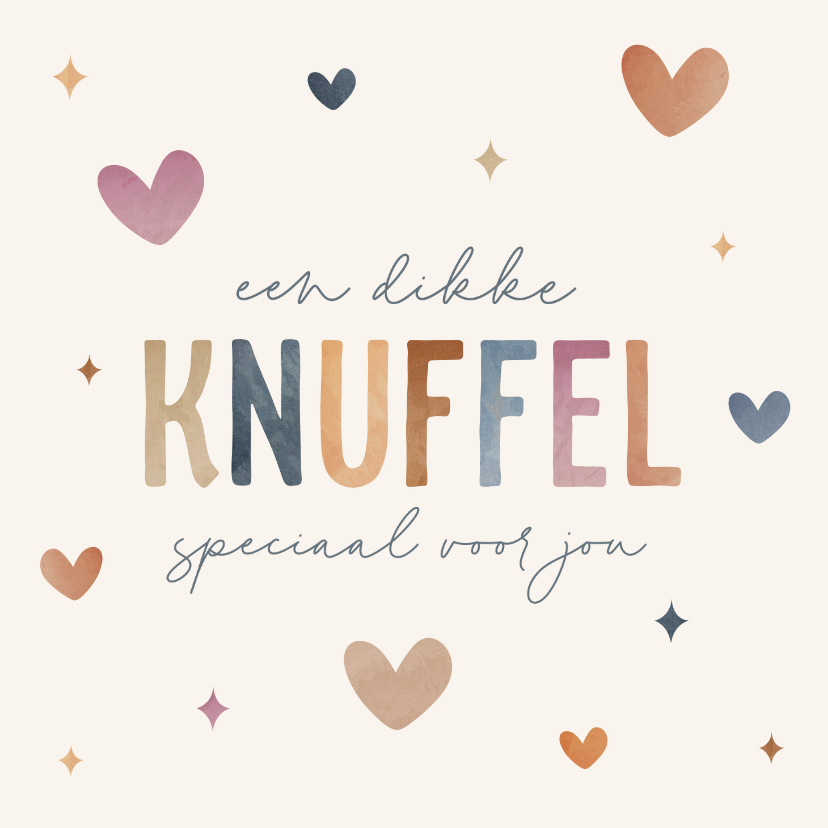 Wenskaarten - Zomaarkaart met kleurrijke tekst