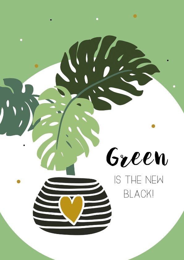 Woonkaart: Green is the new black - Woonkaarten Woonkaarten - Woonkaart: Green is the new black
