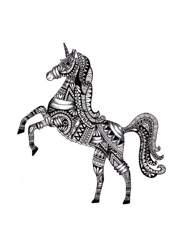 Woonkaart Unicorn Eenhoorn - Woonkaarten Woonkaarten - Woonkaart Unicorn Eenhoorn