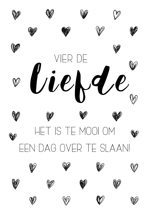 Woonkaart: Vier de liefde - Woonkaarten Woonkaarten - Woonkaart: Vier de liefde