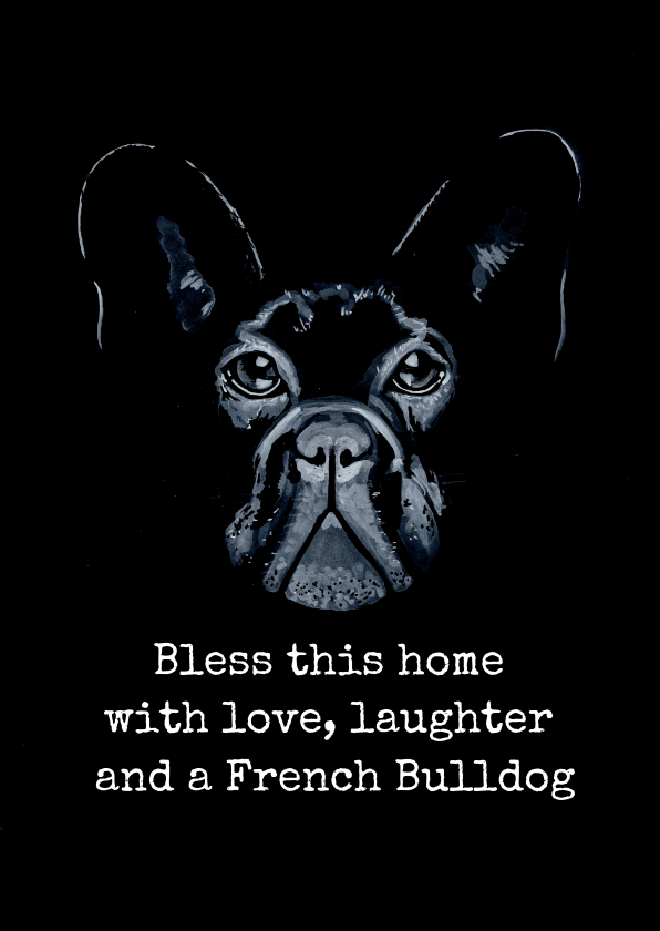 Woonkaarten Franse Buldog - Woonkaarten Woonkaarten - Woonkaarten Franse Buldog