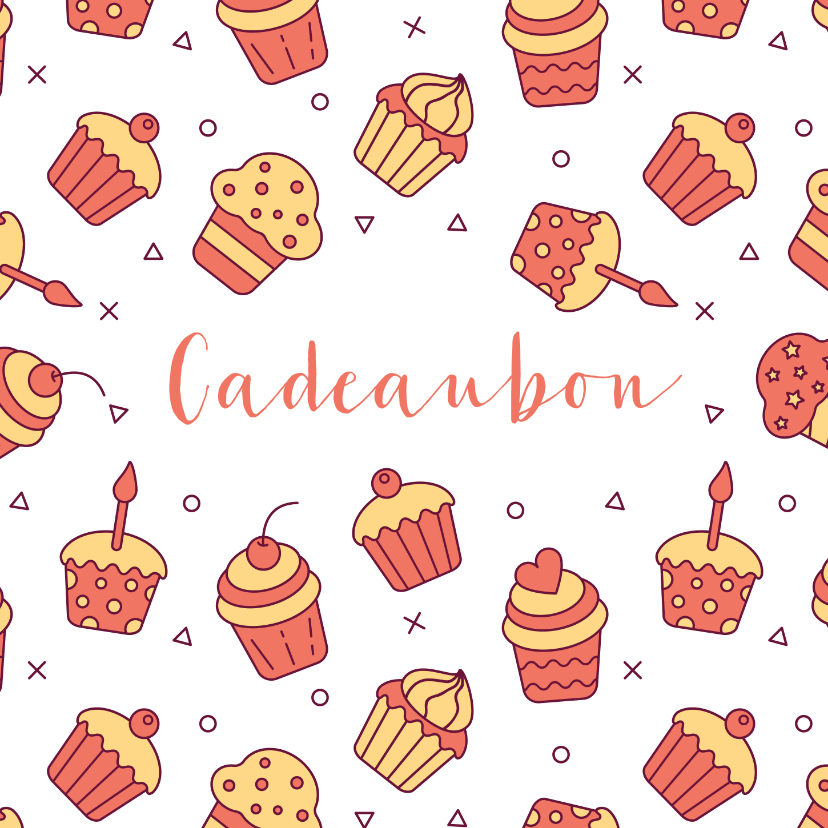 Cadeaubon zakelijk zzp taarten en cupcakes - Zakelijke kaarten Zakelijke kaarten - Cadeaubon zakelijk zzp taarten en cupcakes