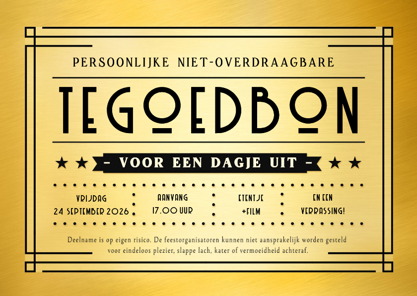 Zakelijke tegoedbon in V.I.P. ticket stijl - Zakelijke kaarten Zakelijke kaarten - Zakelijke tegoedbon in V.I.P. ticket stijl