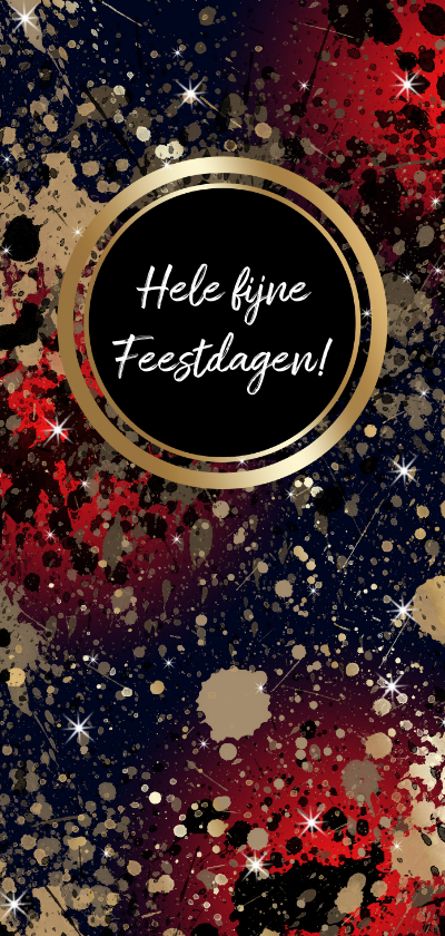 Kerstkaart Goud B - Zakelijke kerstkaarten Zakelijke kerstkaarten - Kerstkaart Goud B