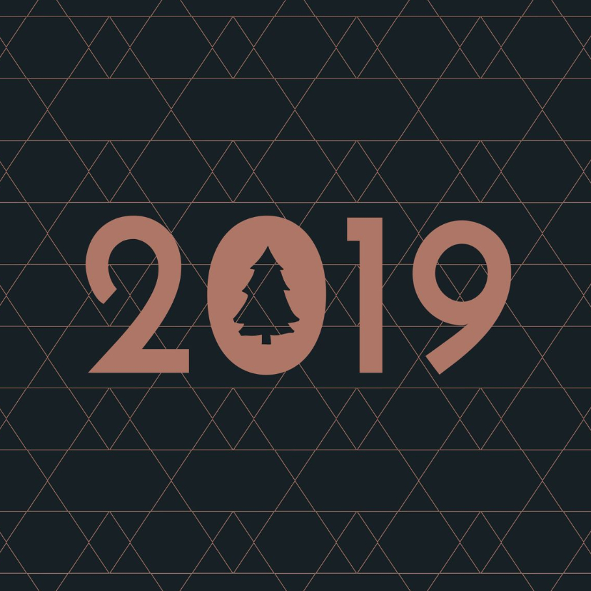 Kerstkaart grafische ster 2019 - Zakelijke kerstkaarten Zakelijke kerstkaarten - Kerstkaart grafische ster 2019