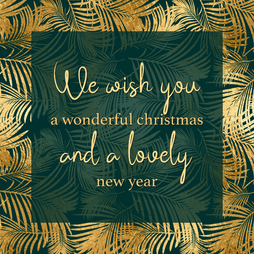 Kerstkaart | Wish you a wonderful Christmas - Zakelijke kerstkaarten Zakelijke kerstkaarten - Kerstkaart | Wish you a wonderful Christmas