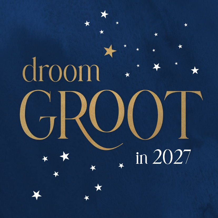 Kerstkaart zakelijk droom groot - Zakelijke kerstkaarten Zakelijke kerstkaarten - Kerstkaart zakelijk droom groot