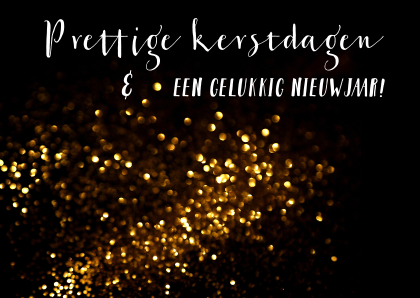 Neutrale kerstkaart glitter - LO - Zakelijke kerstkaarten Zakelijke kerstkaarten - Neutrale kerstkaart glitter - LO