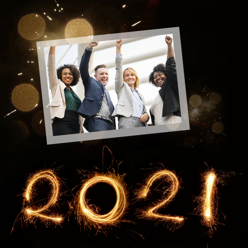 Nieuwjaar vuurwerk 2021 - Zakelijke kerstkaarten Zakelijke kerstkaarten - Nieuwjaar vuurwerk 2021