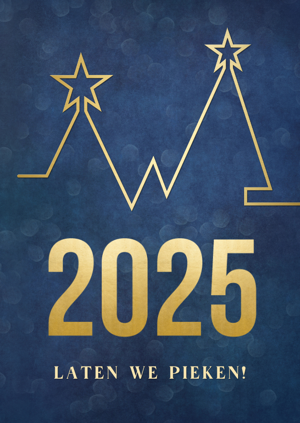 Positieve zakelijke kerstkaart pieken in 2025 Kaartje2go