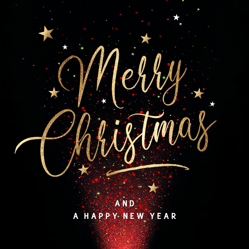 Stijlvolle zakelijke kerstkaart Merry Christmas - Zakelijke kerstkaarten Zakelijke kerstkaarten - Stijlvolle zakelijke kerstkaart Merry Christmas