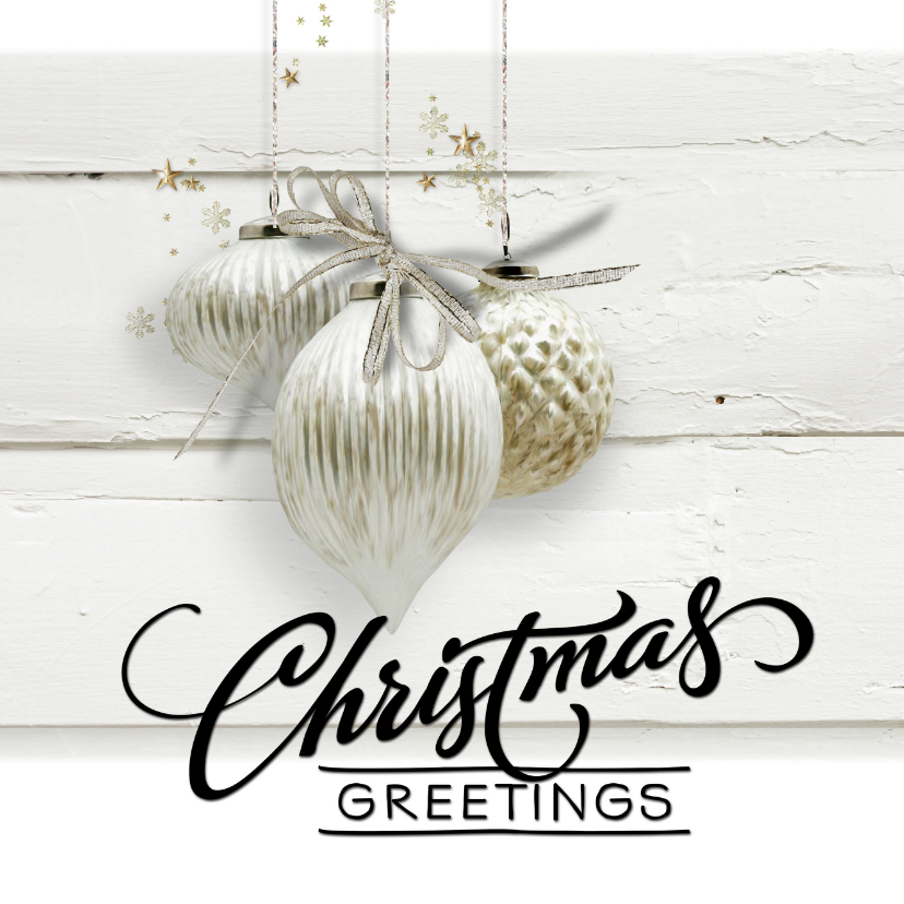 Trendy kerstkaart houtprint wit - Zakelijke kerstkaarten Zakelijke kerstkaarten - Trendy kerstkaart houtprint wit
