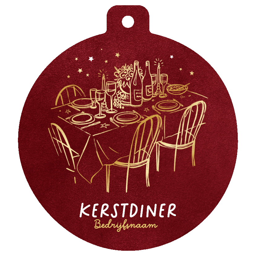 Uitnodiging kerstdiner zakelijk doodle goud stijlvol - Zakelijke kerstkaarten Zakelijke kerstkaarten - Uitnodiging kerstdiner zakelijk doodle goud stijlvol